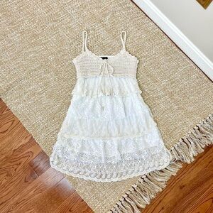 Vintage 2000s white babydoll summer dress 🌸 by Leiges